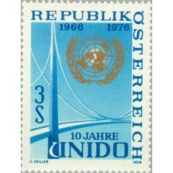 Österreich Austria  - 1362 - 1976 10º Aniv. de la ONUDI lUJO