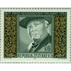 VAR3/S  Österreich Austria  Nº 1376  1977 Cent. del escritor F. H.-Orlando Lujo
