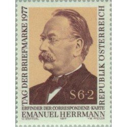 VAR3/S Österreich Austria   Nº 1392   1977  Día del sello-Emanuel Hermann-Lujo