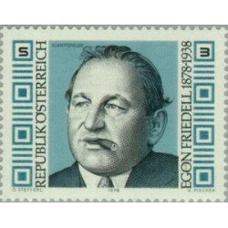 VAR2/S Österreich Austria Nº 1395 1978 Cent. dl escritor Egon Friedell Lujo VAR2/S Österreich Austria Nº 1395 1978 Cent. dl escritor Egon Friedell Lujo