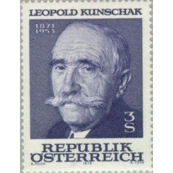 VAR3/S Österreich Austria Nº 1398 1978 25º Aniv. muerte de Léopold Kunschak Lujo VAR3/S Österreich Austria Nº 1398 1978 25º Aniv. muerte de Léopold Kunschak Lujo