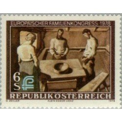 VAR3/S Österreich Austria Nº 1416 1978 Congreso europeo de la familia Lujo VAR3/S Österreich Austria Nº 1416 1978 Congreso europeo de la familia Lujo