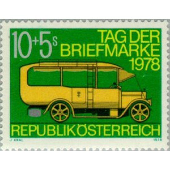TRA1/S Österreich Austria Nº 1420 1978 Día del sello Lujo TRA1/S Österreich Austria Nº 1420 1978 Día del sello Lujo