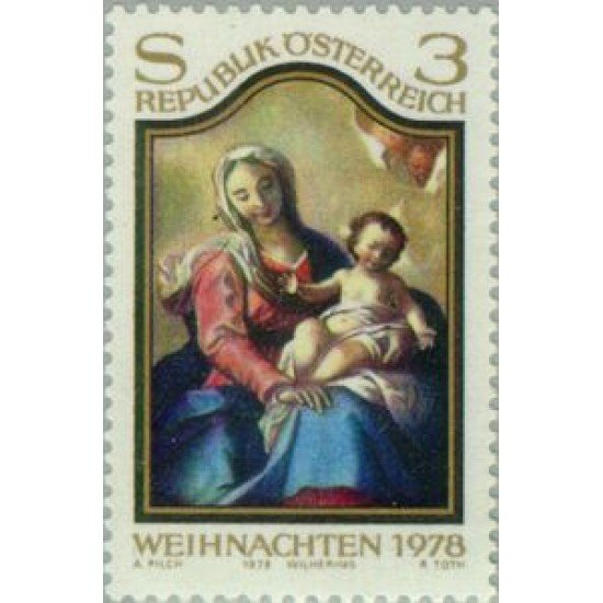 Österreich Austria - 1421 - 1978 Navidad-cuadro virgen y niño-Lujo Österreich Austria - 1421 - 1978 Navidad-cuadro virgen y niño-Lujo