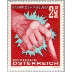 Österreich Austria - 1462 - 1980 Eslogan combatamos el reumatismo Lujo Österreich Austria - 1462 - 1980 Eslogan combatamos el reumatismo Lujo