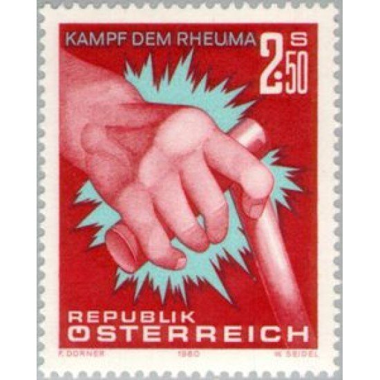 Österreich Austria - 1462 - 1980 Eslogan combatamos el reumatismo Lujo