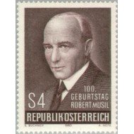CIN/S Öesterreich Austria  Nº 1490  1980 100 Aniv. de Robert Musil Lujo