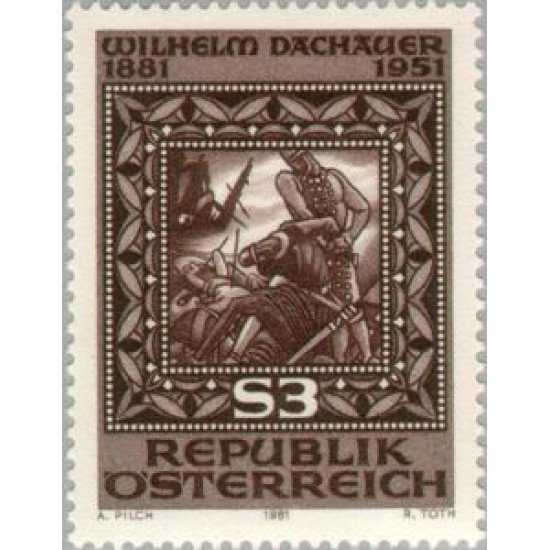 Öesterreich Austria - 1495 - 1981 100 Aniv. de Wilhelm Dachauer Lujo Öesterreich Austria - 1495 - 1981 100 Aniv. de Wilhelm Dachauer Lujo