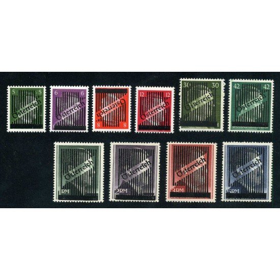 Österreich Austria 543/52 - 1945 Sellos de Alemania de 1941- 1944 Hitler Lujo Österreich Austria 543/52 - 1945 Sellos de Alemania de 1941- 1944 Hitler Lujo