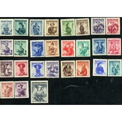 Österreich Austria 738A/54A - 1936 Obras costumbres regionales diversas-Lujo