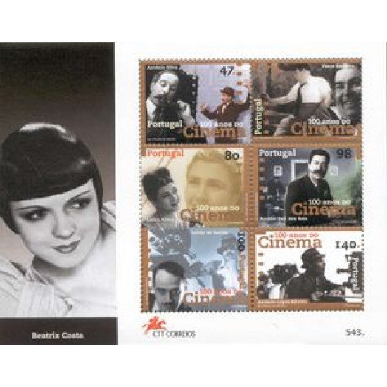 Portugal - 123-HB - 1996 Homenaje a la actriz Beatriz Costa Hojita Bloque 6 val. 2112/17 lujo Portugal - 123-HB - 1996 Homenaje a la actriz Beatriz Costa Hojita Bloque 6 val. 2112/17 lujo
