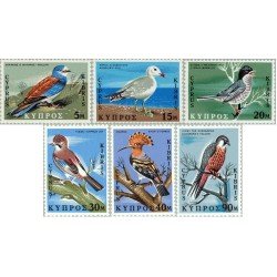 FAU4/S  Chipre Cyprus  Nº 314/19   1969  Pájaros diversos Lujo