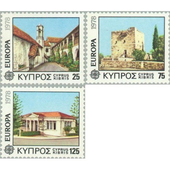 Chipre - 479/81 - 1978 Europa-monumentos-Lujo Chipre - 479/81 - 1978 Europa-monumentos-Lujo