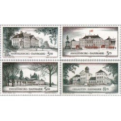 VAR2/S Dinamarca Denmark  Nº 1076/79  1994  Residencias reales danensas Lujo