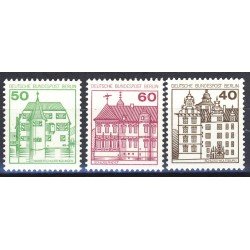  Alemania Berlín - 573/75 - 1979-80 DEUTSCHE Serie castillos Lujo