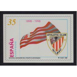 España Tarjetas del Correo y de Iniciativa Privada 37 1998 Athletic de Bilbao Fútbol Football