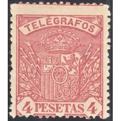 España Spain Telégrafos 37 1901 Escudo de España Coat of Spain MH