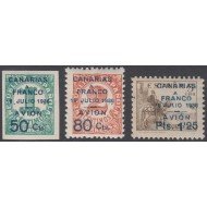 España Spain Canarias 11/13 1937 Canarias a Franco MNH