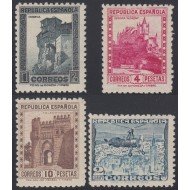 España Spain 770/72A 1938 Monumentos Autogiro MNH