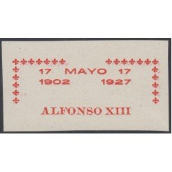 España Spain Variedad 368 (363/72) 1927 Improntas Alfonso XIII