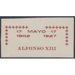 España Spain Variedad 369 (363/72) 1927 Improntas Alfonso XIII