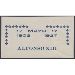 España Spain Variedad 372 (363/72) 1927 Improntas Alfonso XIII