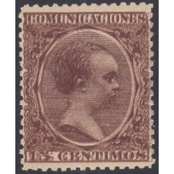 España Spain Variedad 219ed 1889/1899 Pelón Doble Impresión 250€
