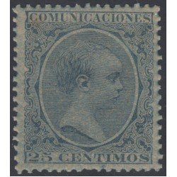España Spain Variedad 221ib 1889/1899 Papel Azulado Afonso XIII 100€