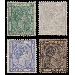 Cuba 35/38 1876  Alfonso XII MH 