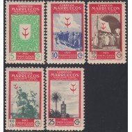 Marruecos Morocco 307/11 1949 Pro tuberculosos MNH Marruecos Morocco 307/11 1949 Pro tuberculosos MNH
