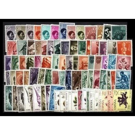 Rio Muni 1960 - 1968 Colección Completa MNH
