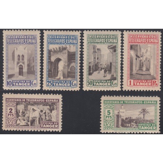Tanger nº B - 41/46 1946 Beneficencia Huérfanos telégrafos MNH Tanger nº B - 41/46 1946 Beneficencia Huérfanos telégrafos MNH