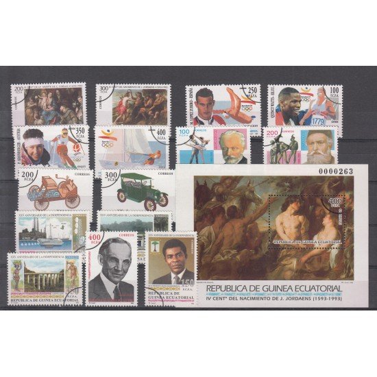 GUINEA ECUATORIAL AÑO 1993 COMPLETO MUESTRA. TIRADA:500 GUINEA ECUATORIAL AÑO 1993 COMPLETO MUESTRA. TIRADA:500