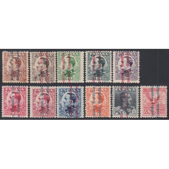 España Spain 593/603 593/03 1931 Alfonso XIII MH