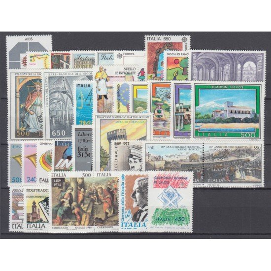 ITALIA 1989 AÑO COMPLETO
