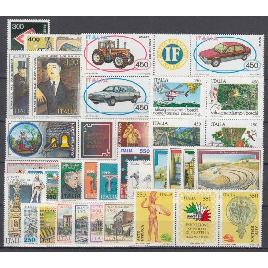ITALIA 1984 AÑO COMPLETO MNH