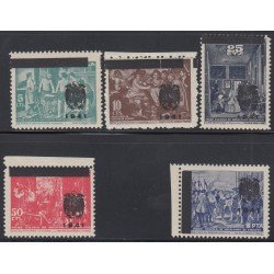 España  Beneficencia NE 35/39 1941 Pinturas Velazquez MNH 