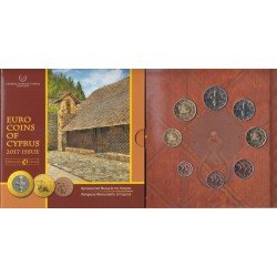 Chipre 2017 Euroset Cartera Oficial euro € Monumentos religiosos