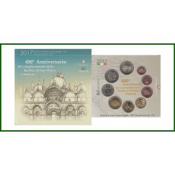 Italia 2017 Cartera Oficial Monedas € euros + 2 euros conm. San Marino 