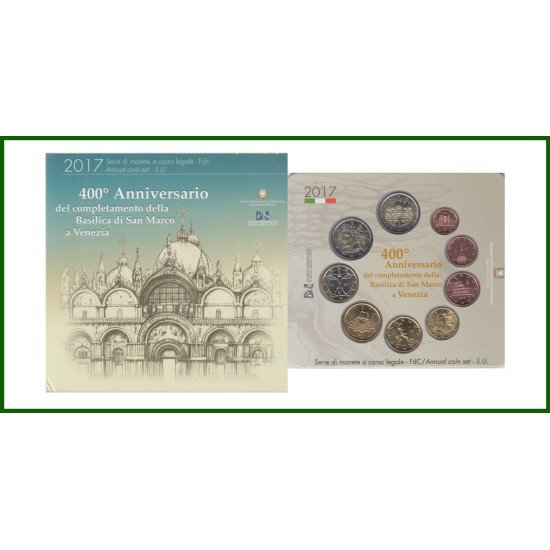 Italia 2017 Cartera Oficial Monedas € euros + 2 euros conm. San Marino Italia 2017 Cartera Oficial Monedas € euros + 2 euros conm. San Marino