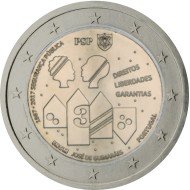 Portugal 2017 2 € euros conmemorativos 150 Años Policía Portugal 2017 2 € euros conmemorativos 150 Años Policía