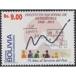 Bolivia 1423 2011 75 Aniversario del Instituto Nacional de estadísticas MNH Bolivia 1423 2011 75 Aniversario del Instituto Nacional de estadísticas MNH