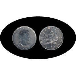 Canadá Canada 1 OZ onza 2011 Maple Leaf Elisabeth II  5$ Plata Ag