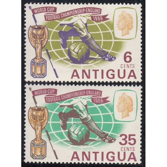 Antigua nº 154/55 Copa mundial Fútbol Inglaterra MNH Antigua nº 154/55 Copa mundial Fútbol Inglaterra MNH
