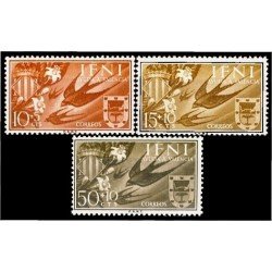 Ifni 142/44 1958  Ayuda a Valencia Escudos Coats MNH 