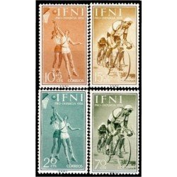 Ifni 145/48 1958 Pro infancia Baloncesto Ciclismo Sport MNH 