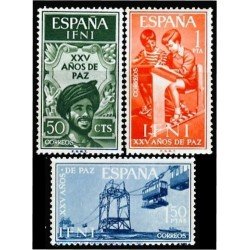 Ifni 209/11 1965  XXV Años de Paz Alegoría de la Paz Descarga Escuela MNH 