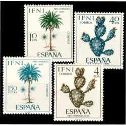 Ifni 225/28 1967  Pro infancia Flora MNH 