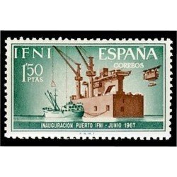 Ifni 229 1967 Instalaciones Portuarias Boat MNH 