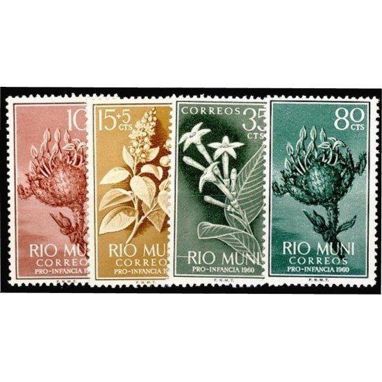 Rio Muni 10/13 1960 Flora MNH 
